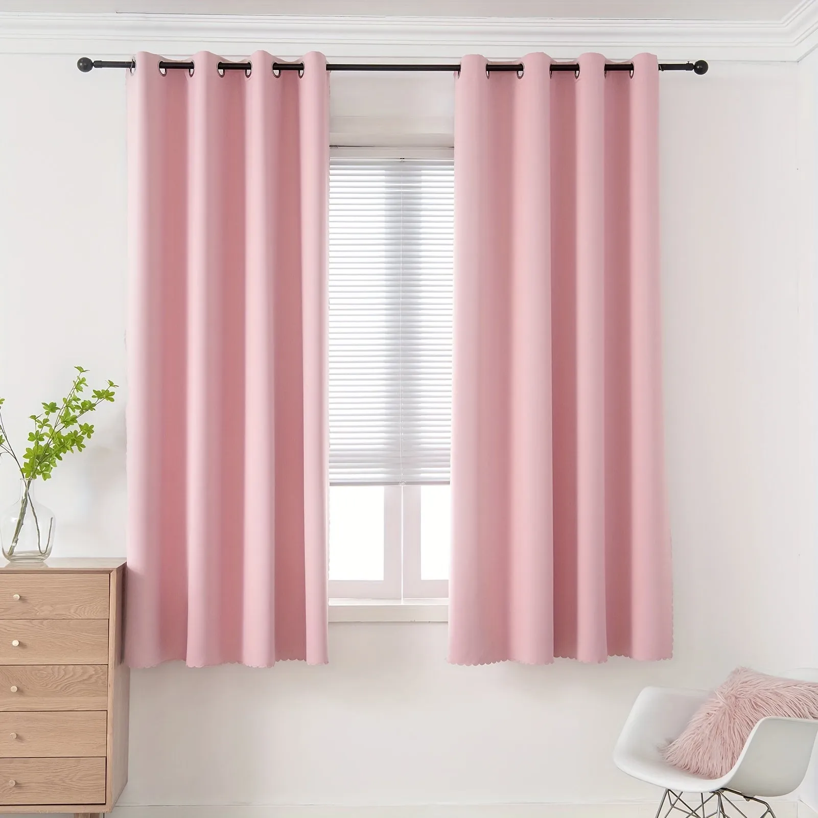 1pc Premium Blackout Curtains - Grommet Top, Thermal Insulated, Light Blocking Window Drapes for Bedroom, Living Room - Home Decoration, Room Darkening, Energy Saving, Easy Installation