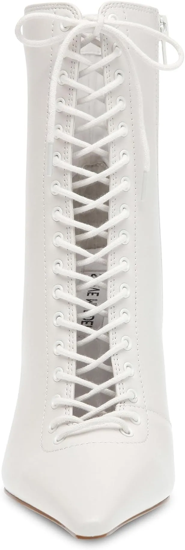 Allnight Steve Madden Lace-Up Boots, White Leather