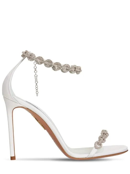 Aquazzura   105mm Love Link grosgrain sandals 