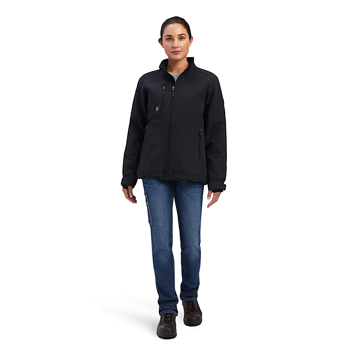 Black Ariat Womens Insulated Dri-Tek DuraStretch Rebar Jacket