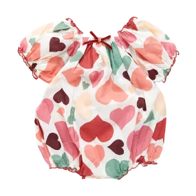 Baby Girls Lexi Bubble - Vintage Hearts