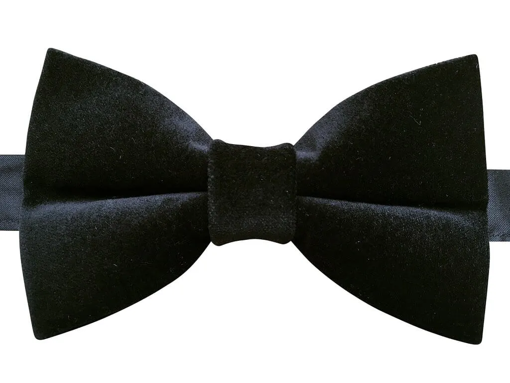 Black Velvet Bow Tie