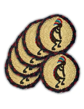 Braided Jute Coasters, Design #4