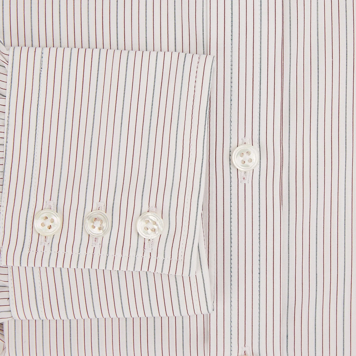 Burgundy Multi Hairline Stripe Mayfair Shirt