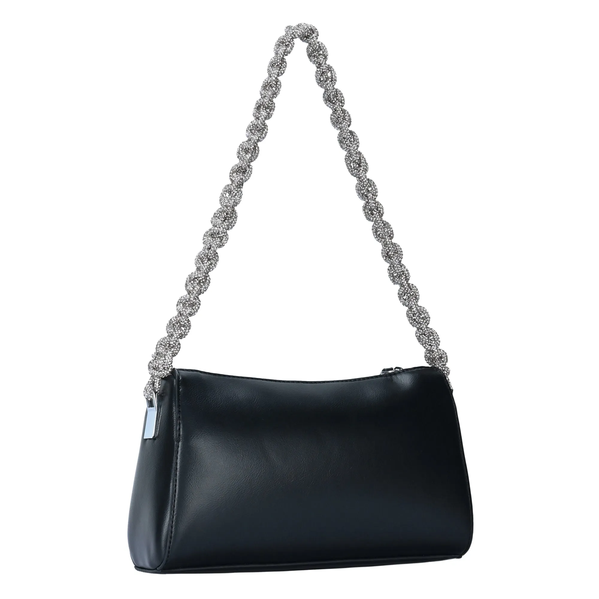 Cara's Crystal Braided Strap Shoulder Bag