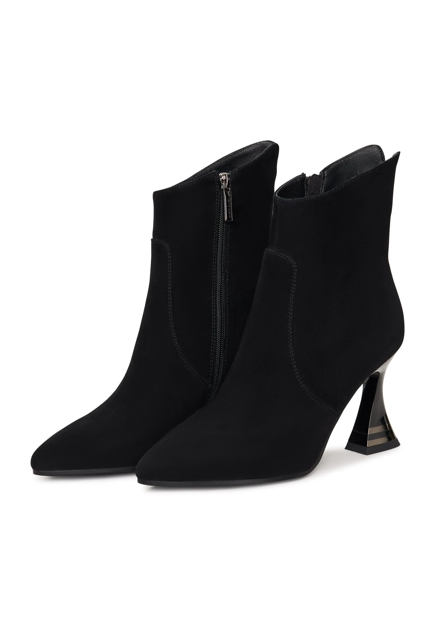 Chic High-Heeled Ankle Boots Cleo - Black