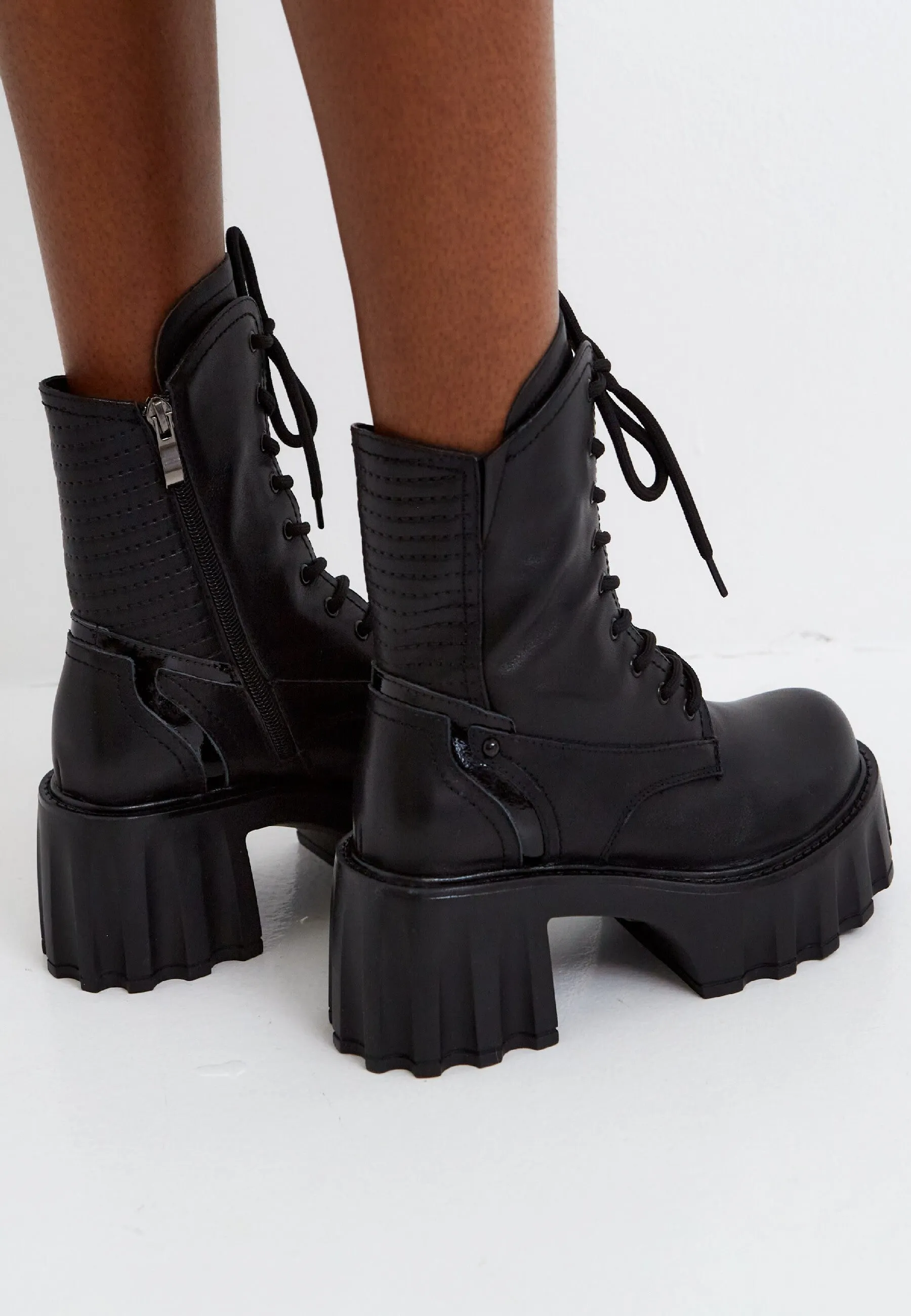 Combat Platform Boots Lais - Black