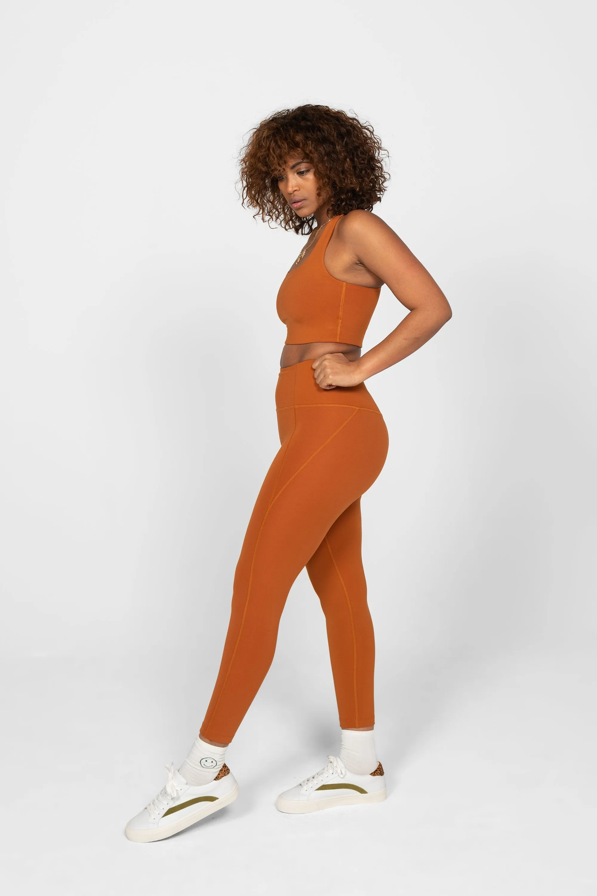 compressive high-rise legging trail