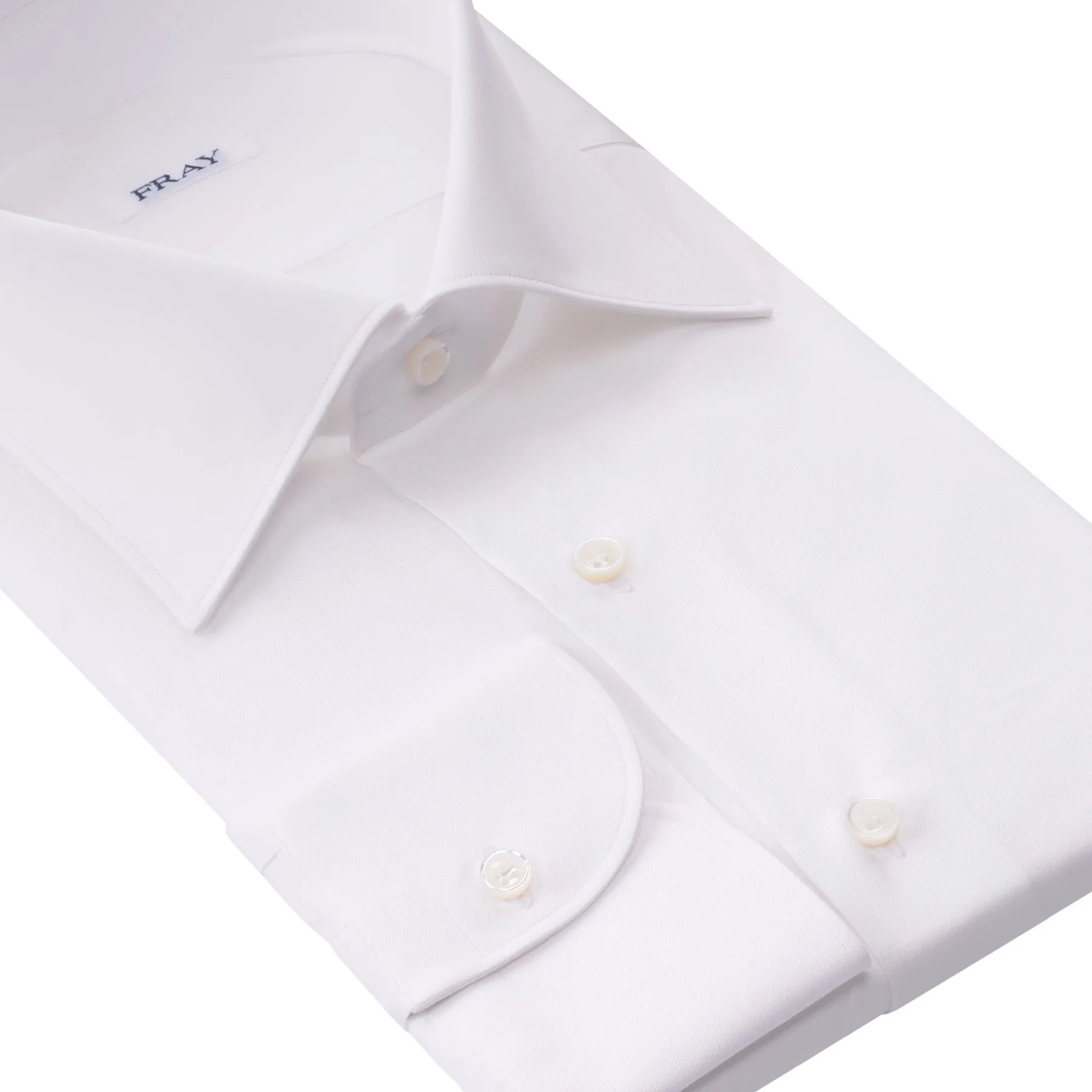 Cotton White Shirt with Classic Collar