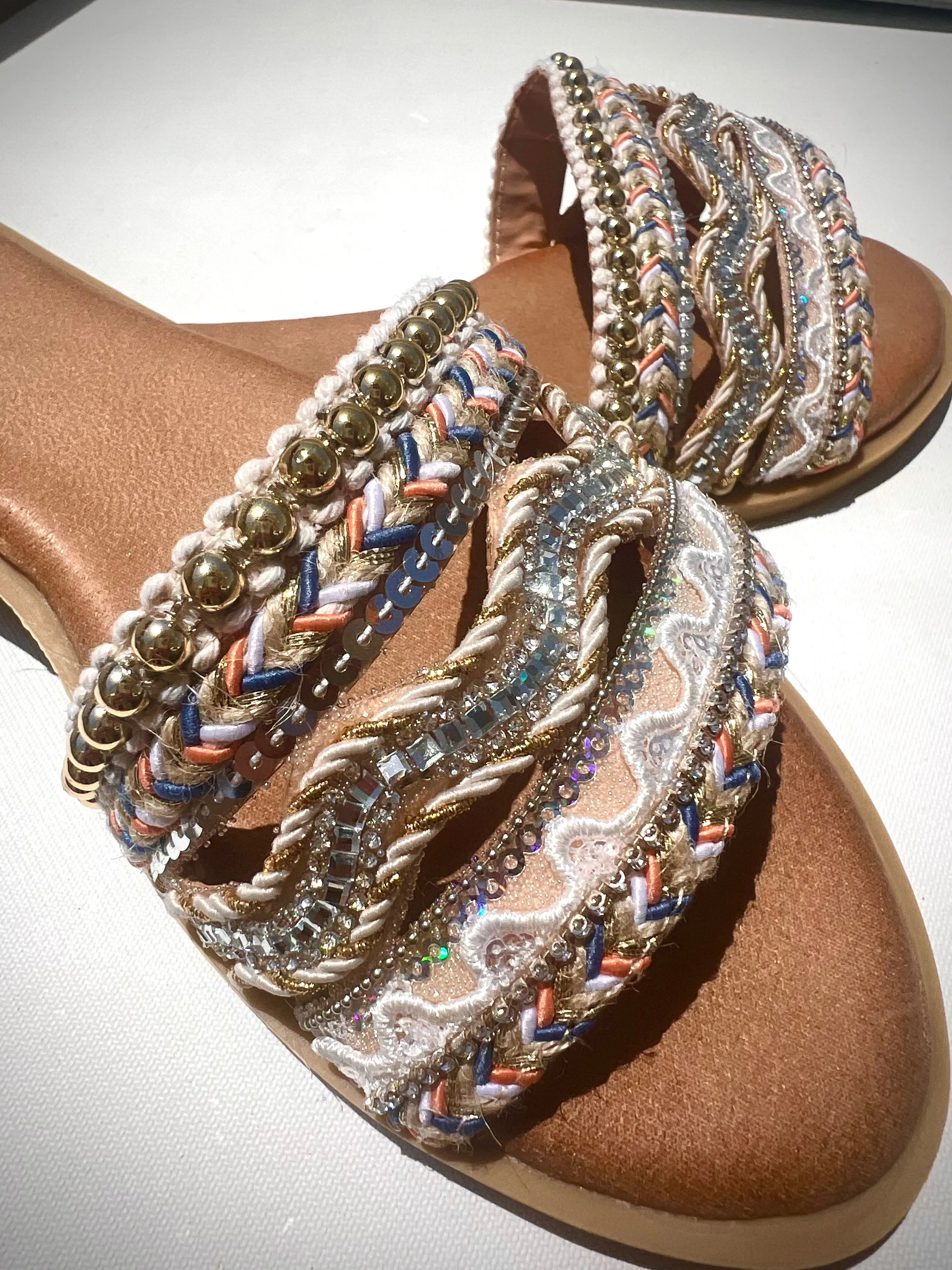 Crystal Embellished Sandals