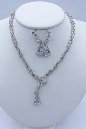 Elen Henderson Zircon Necklace and Earring Set