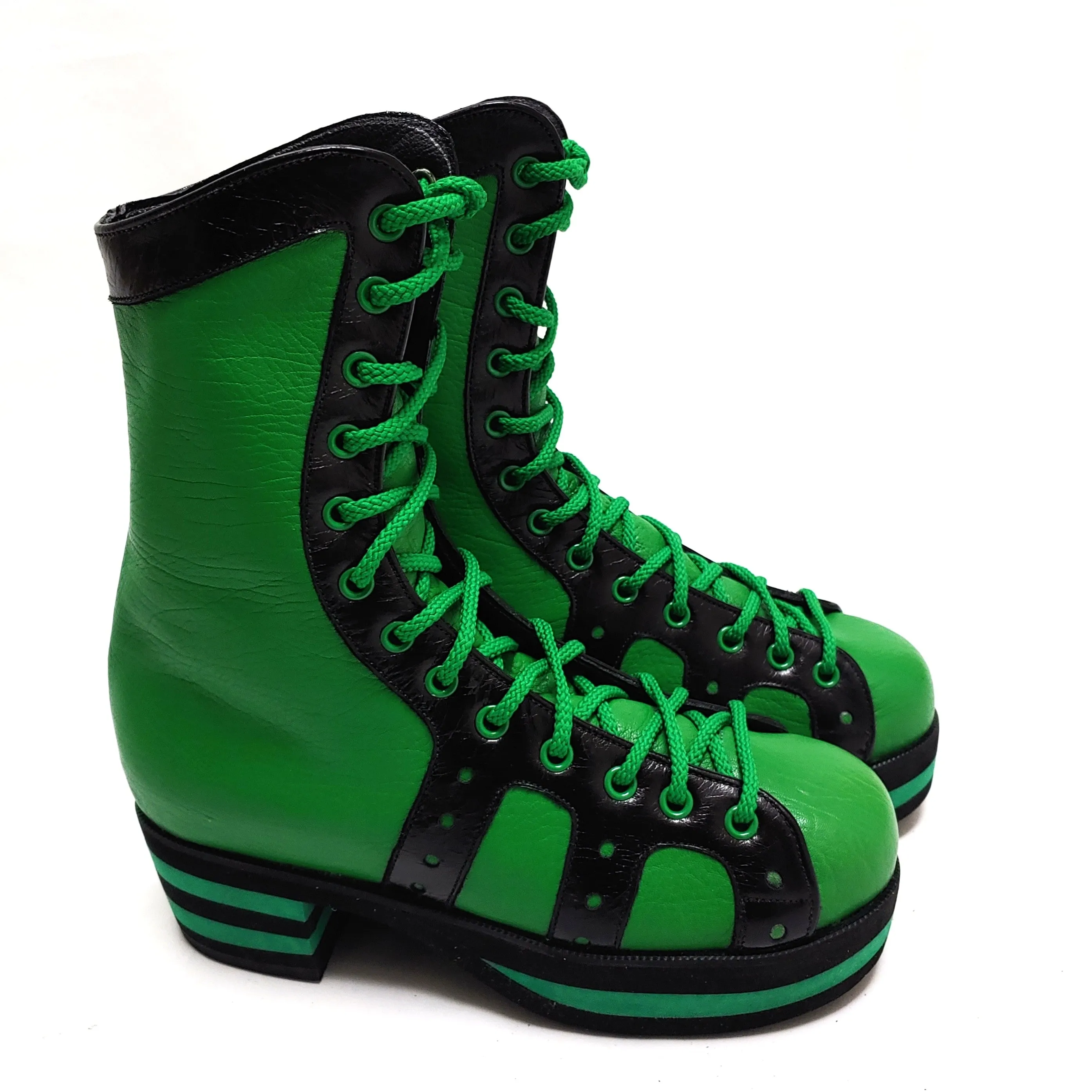 Green & Black Retro Hi-Tops