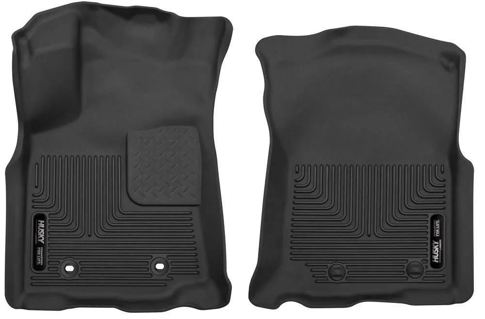 Huskey X-Act Contour Black Front Floor Liners Automatic Transmission 2023-2016 Toyota Tacoma (53741)