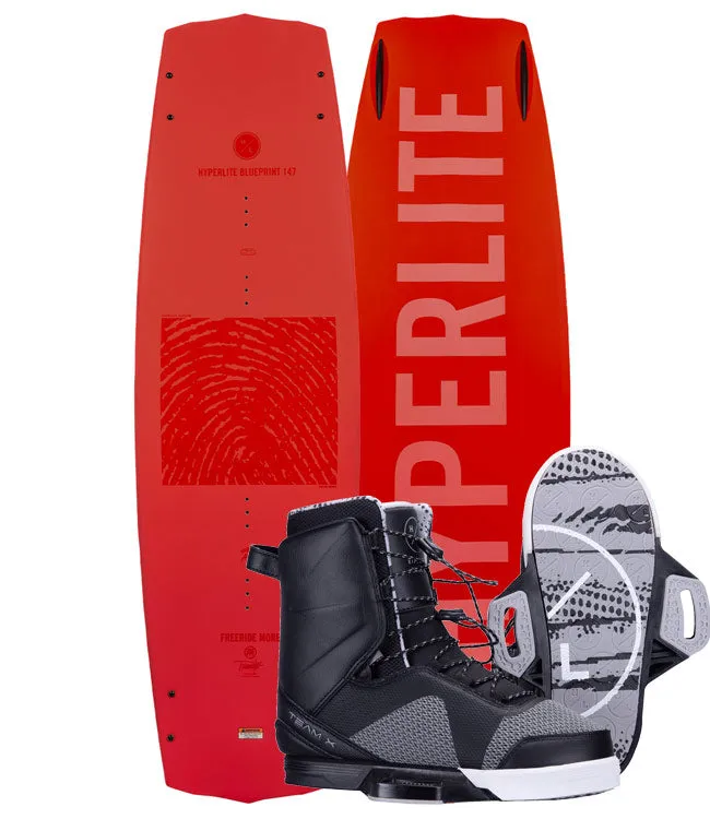 Hyperlite Blueprint Wakeboard Package with Team X Boots (2025)