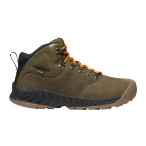 Keen NXIS Explorer Mid Waterproof Hiking Boot (Men) - Dark Olive/Black