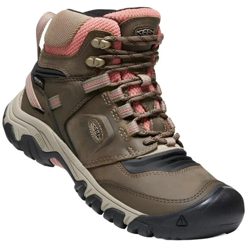 Keen Ridge Flex Women's WP Mid Walking Boots - Timberwolf/Brick Dust