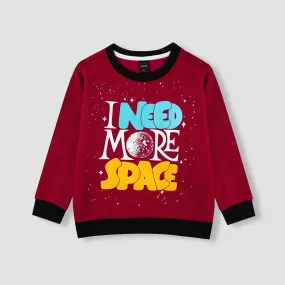 Kids I Need More Space Printed Fleece Sweatshirt