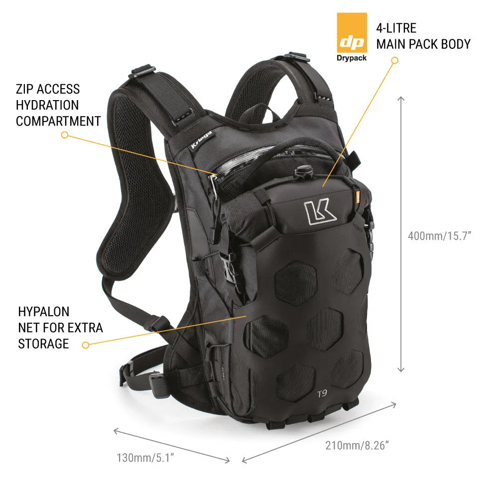 Kriega Trail 9 Adventure Backpack - Coyote