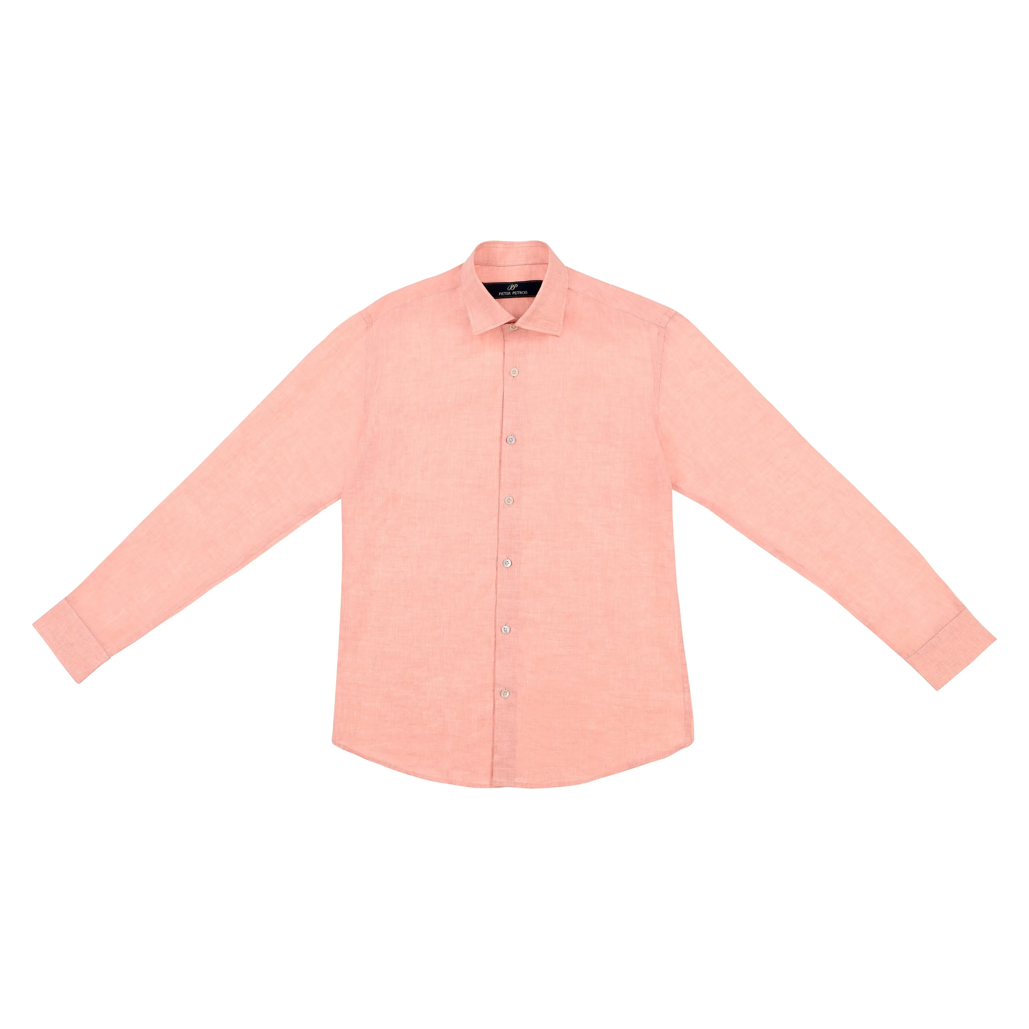 Laos Linen Shirt - Orange