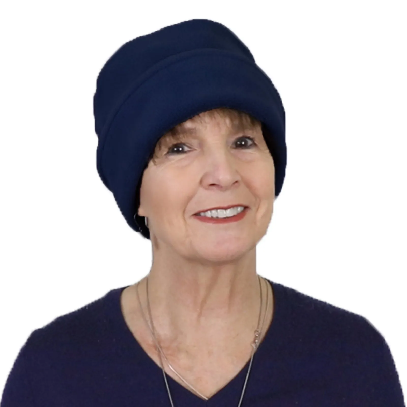 Luxury Fleece Pillbox Hat for Women Chemo Hat