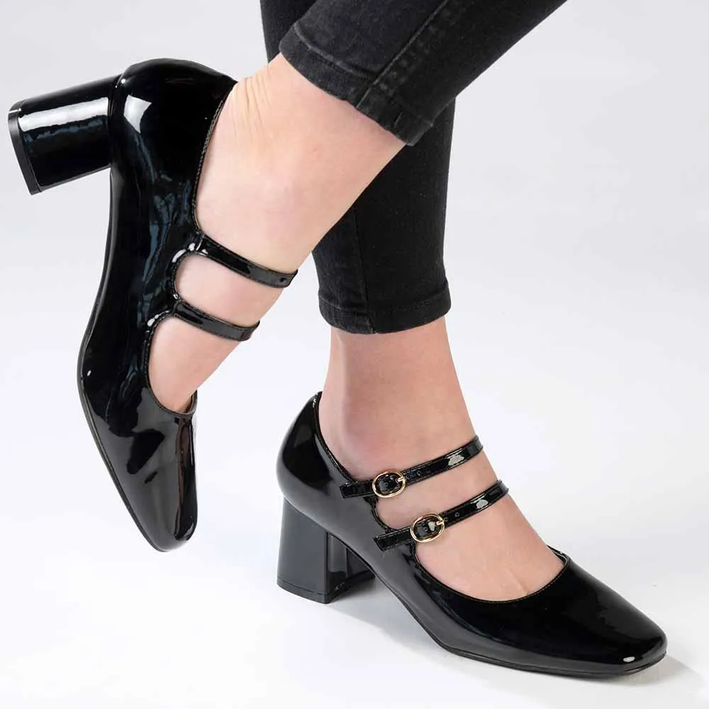 Madison Baran Block Heel - Black