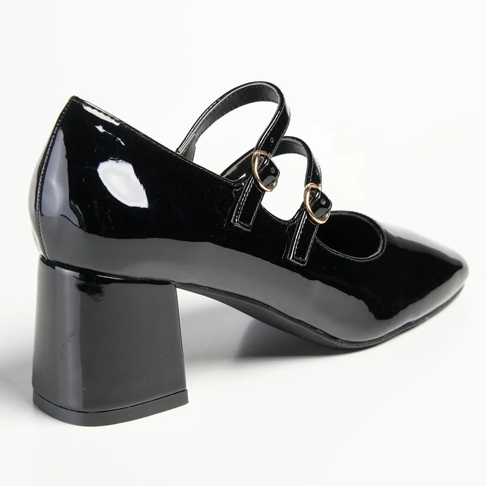 Madison Baran Block Heel - Black