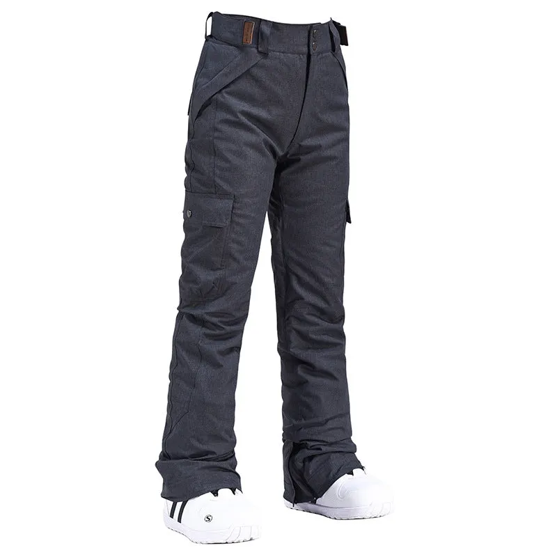 Men's Snow Copper Insulated Waterproof Winter Snowboard Ski Bib Pants