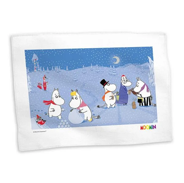 Moomin Tea Towel - Winter Scene