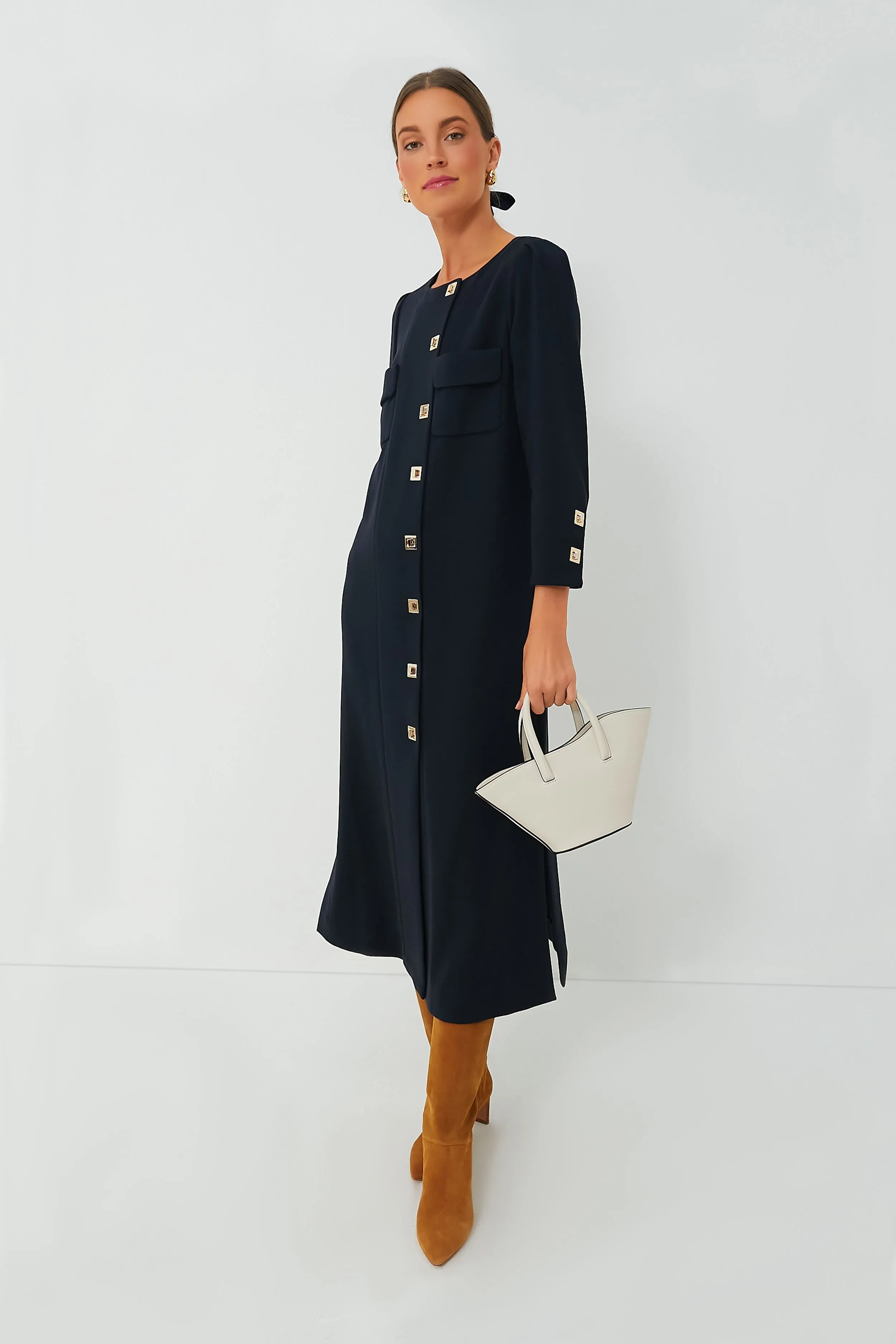 Navy Barnett Dress