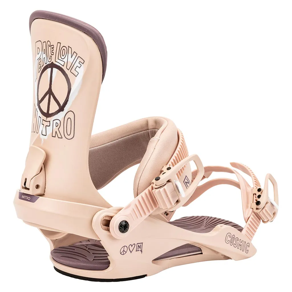 Nitro 2025 Womens Cosmic Bindings - Peace Love Nitro - S/M