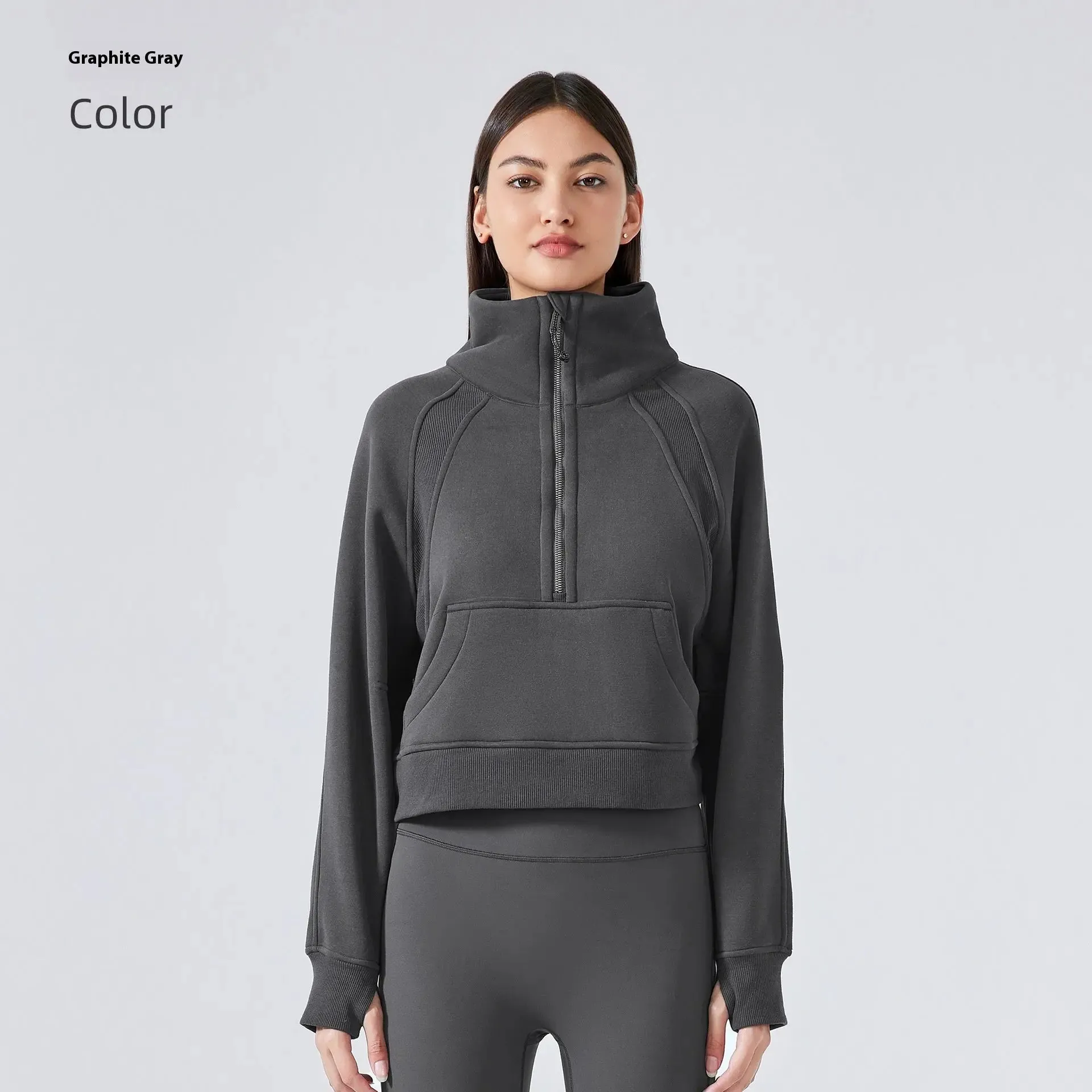 Outer Wear Thermal Fleece Thickening Exercise Sweater jacket