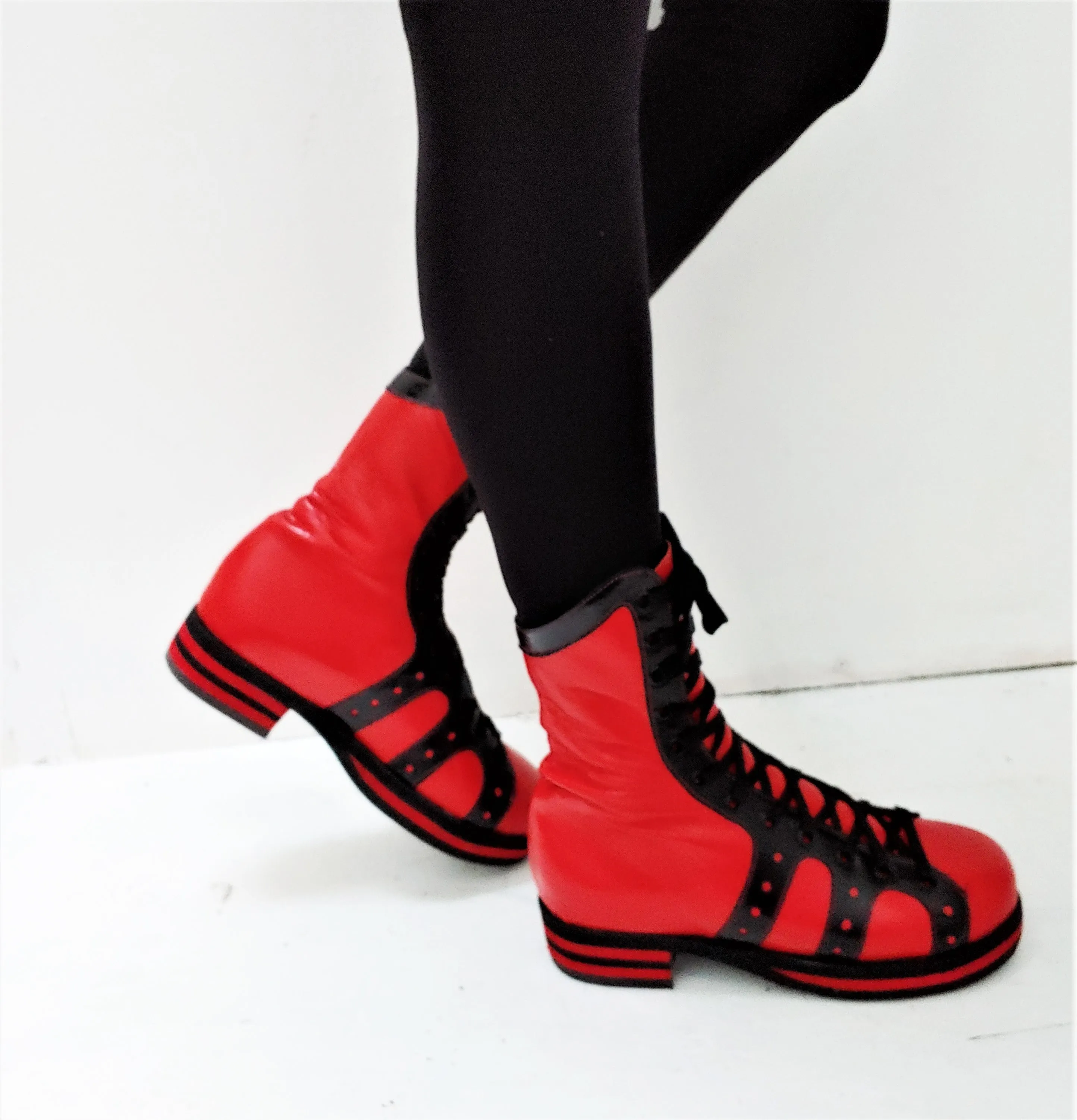 Red & Black Retro Hi-Tops