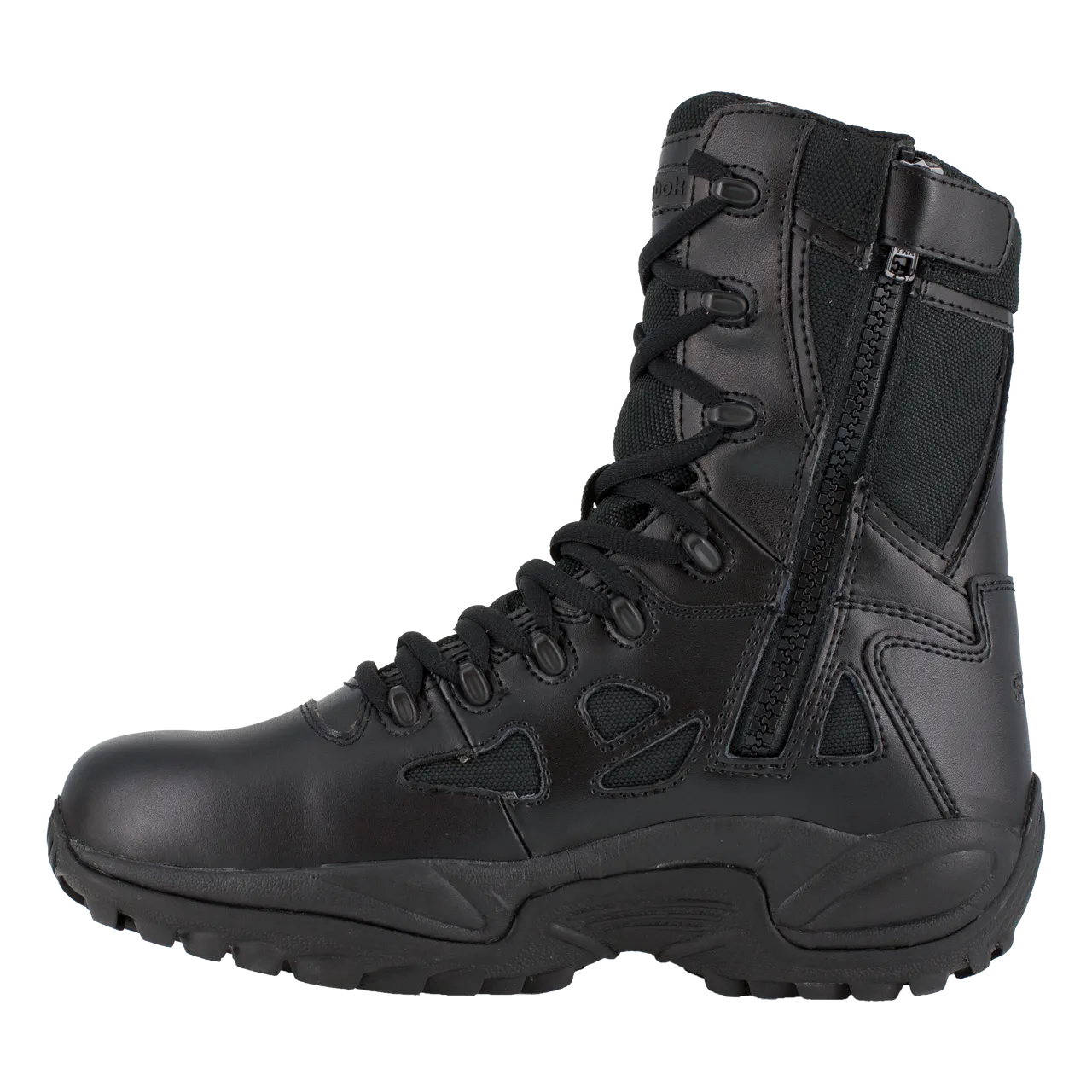 Reebok Rapid Response 8" Stealth Waterproof Boots with Side Zipper - RB877