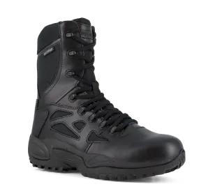 Reebok Rapid Response 8" Stealth Waterproof Boots with Side Zipper - RB877