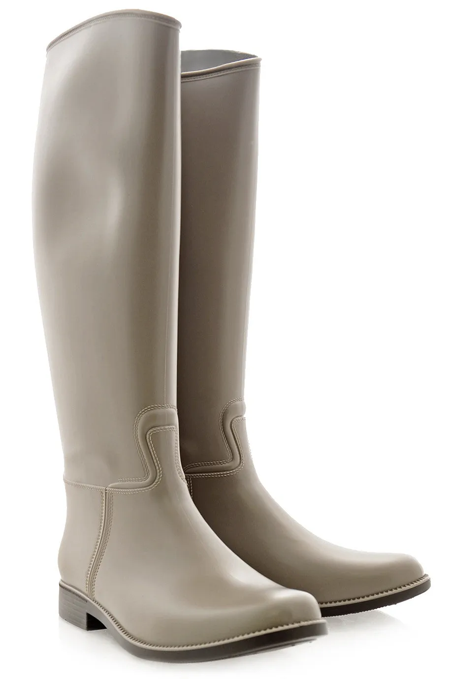 RIDER Cream Beige Rubber Boots