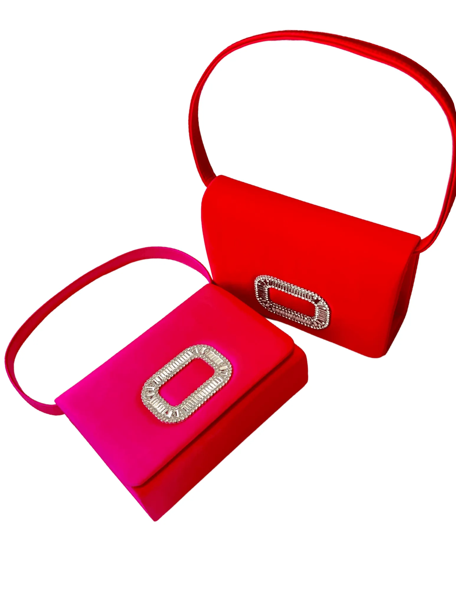 Satin Top Handle Clutch