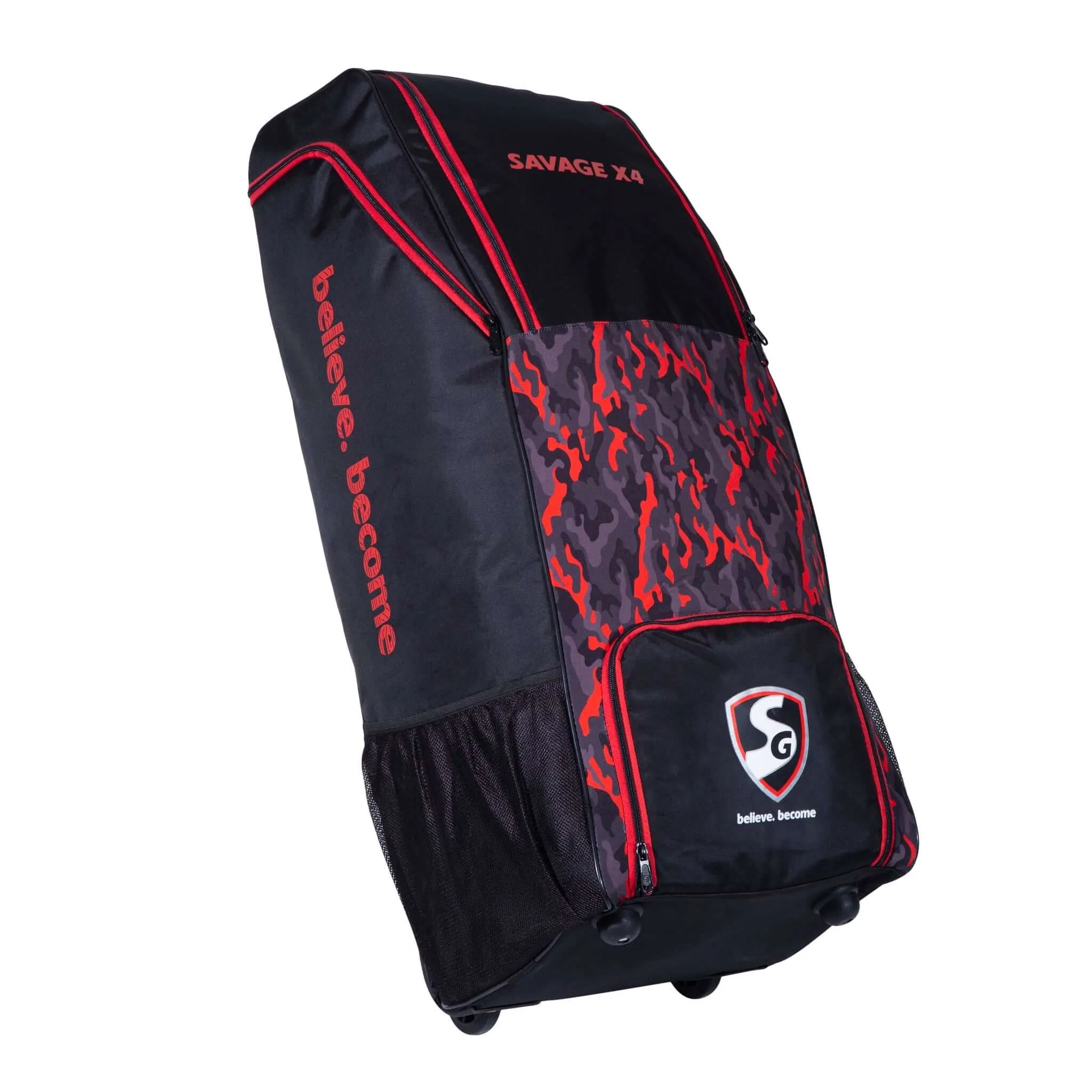 SG "SAVAGE X4" Duffle Wheelie Cricket Kit Bag