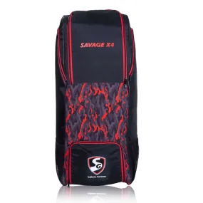 SG "SAVAGE X4" Duffle Wheelie Cricket Kit Bag