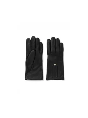 Signature Cashmere & Wool Lined Gloves - Black