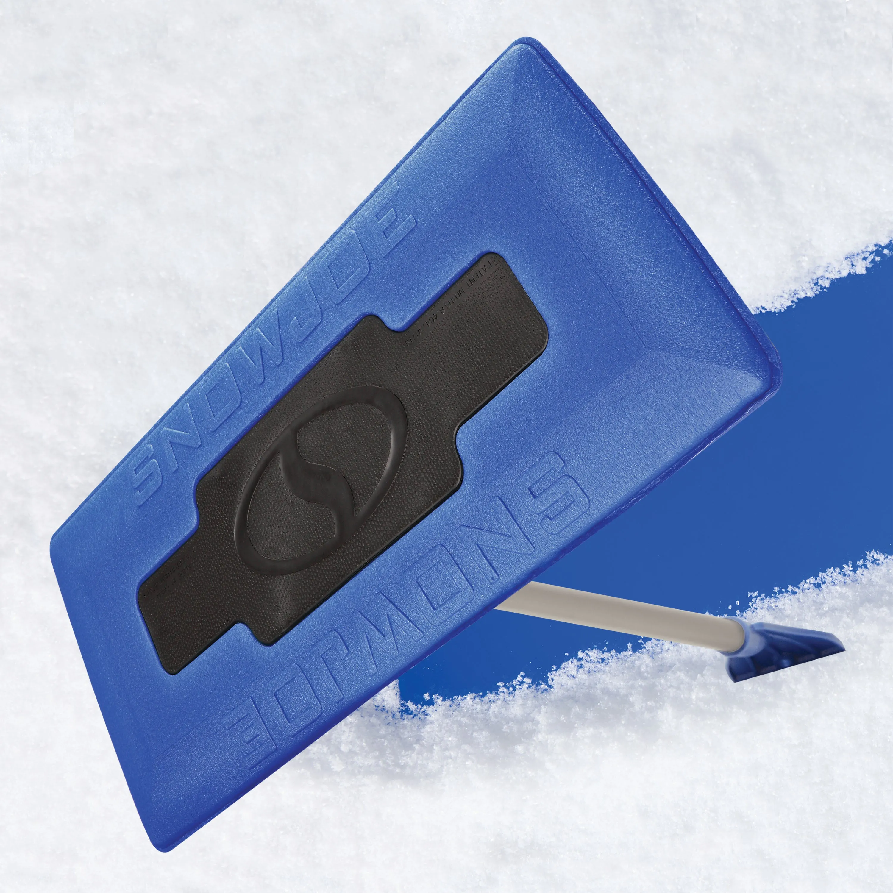 Snow Joe SJBLZD The Original 2-In-1 Telescoping Snow Broom   Ice Scraper | No-Scratch Foam Head, Closed Cell Foam for No Water Absorption | 18-Inch Foam Head