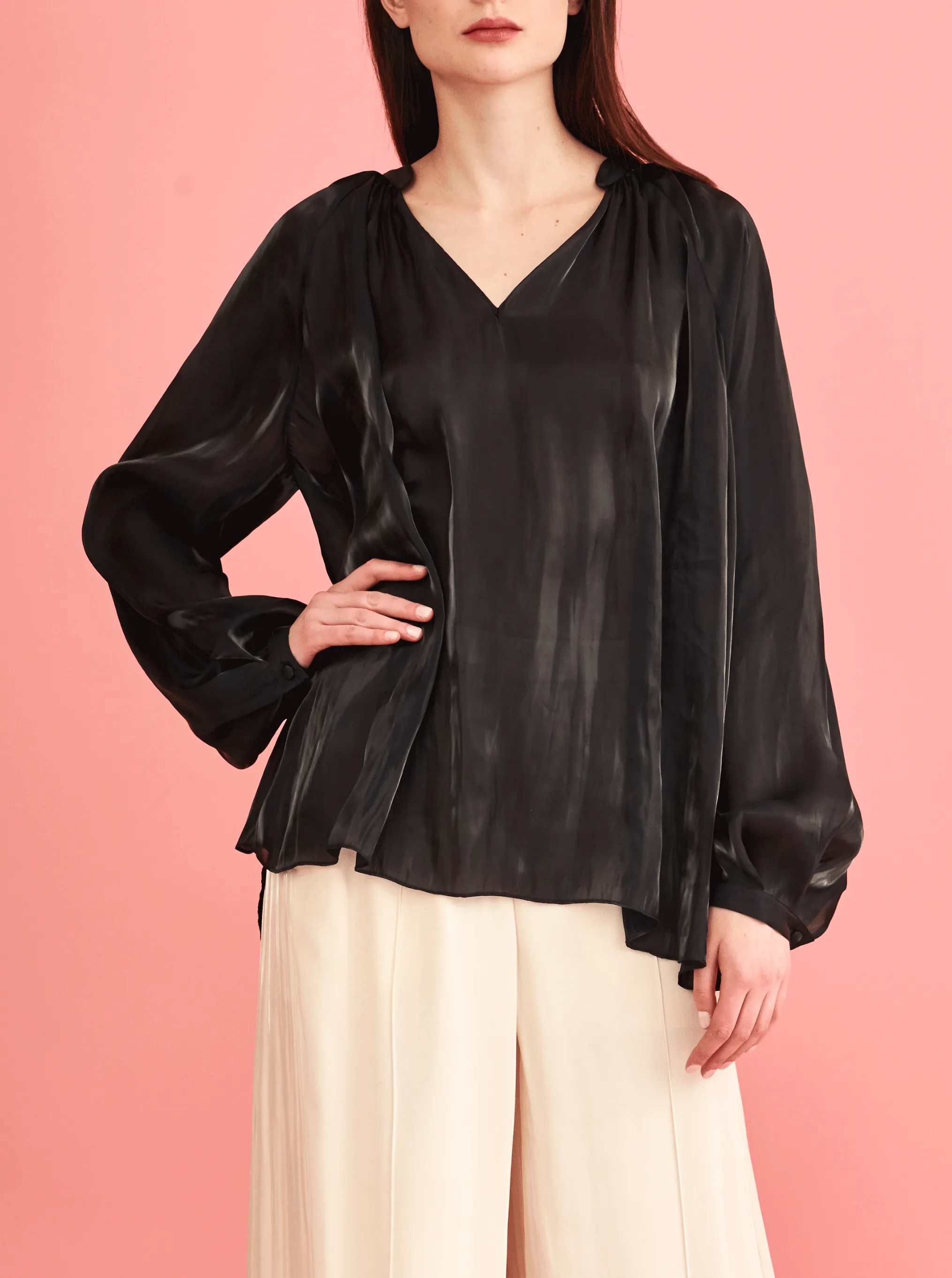 SUKI BLOUSE, BLACK