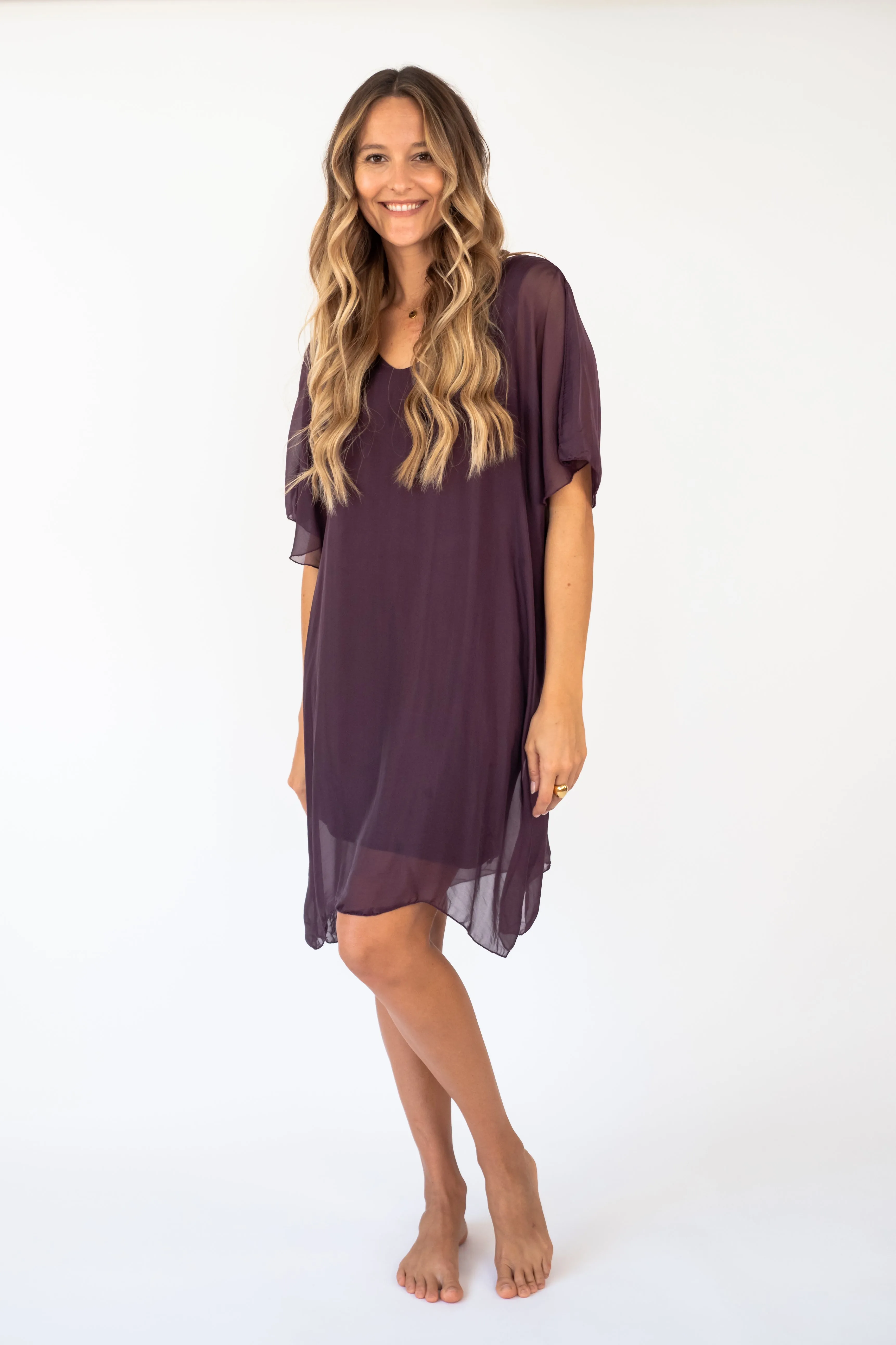 The KALOA Silk short dress