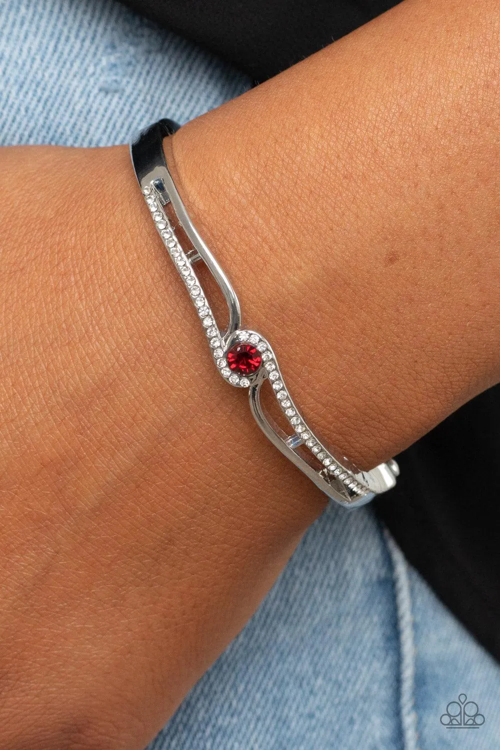 Top-Shelf Shimmer - Red Bracelet