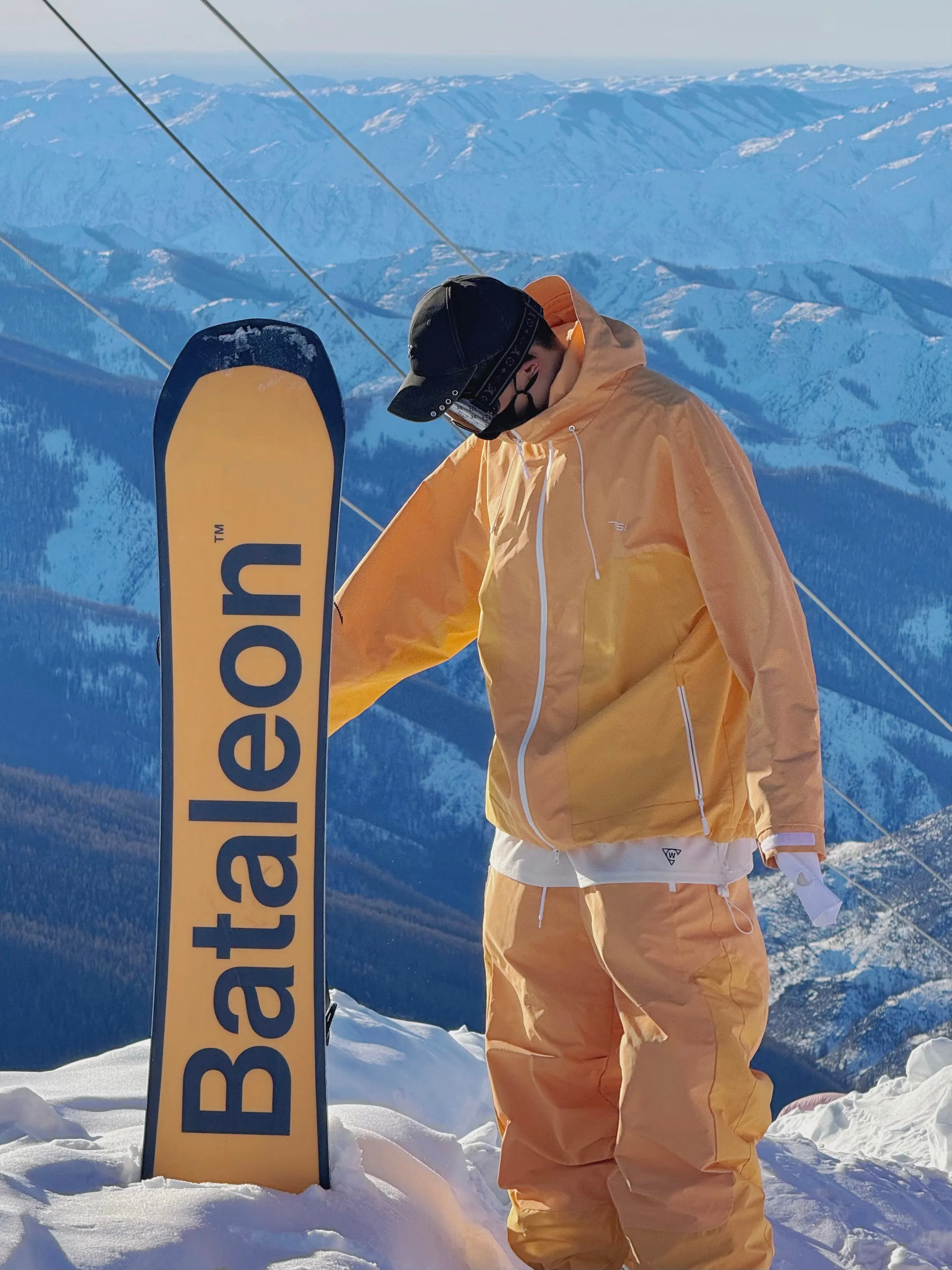 TSI 23/24 Upgraded 3L Orange Snowboarding Jacket & Pants