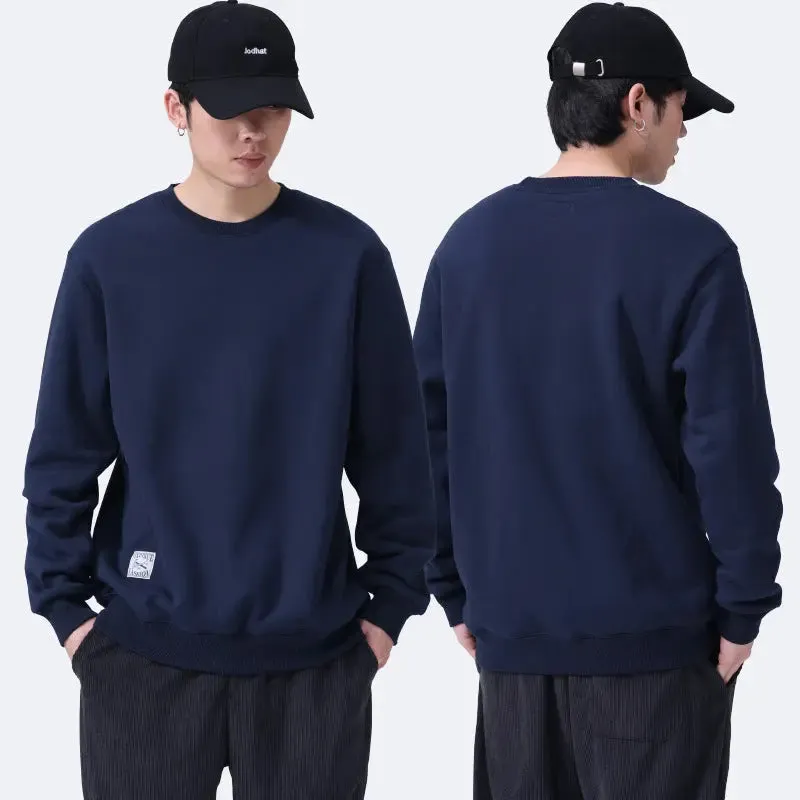 Winter Fleece Sweatshirt Warm Round Neck Pullover sweatshirt